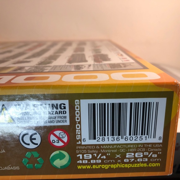 Eurographics "History of Trains" 1000 Pieces Jigsaw Puzzle - Picture 4 of 6